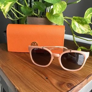 Tory Burch 9038 Pink Sunglasses w/ Case & Dust Bag
